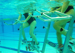 Biciclette per hydrobike in vasca